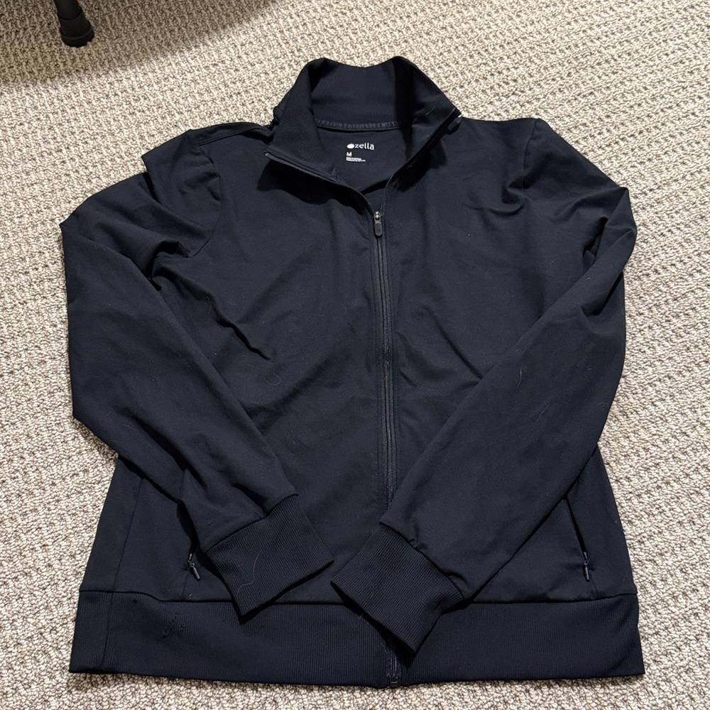 Zella Black Zip-Up Jacket